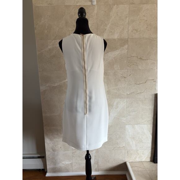 L’AGENCE Silk Pleated Mini Dress - 4 White Bridal Classic Caroline Besette $450 - Picture 7 of 10
